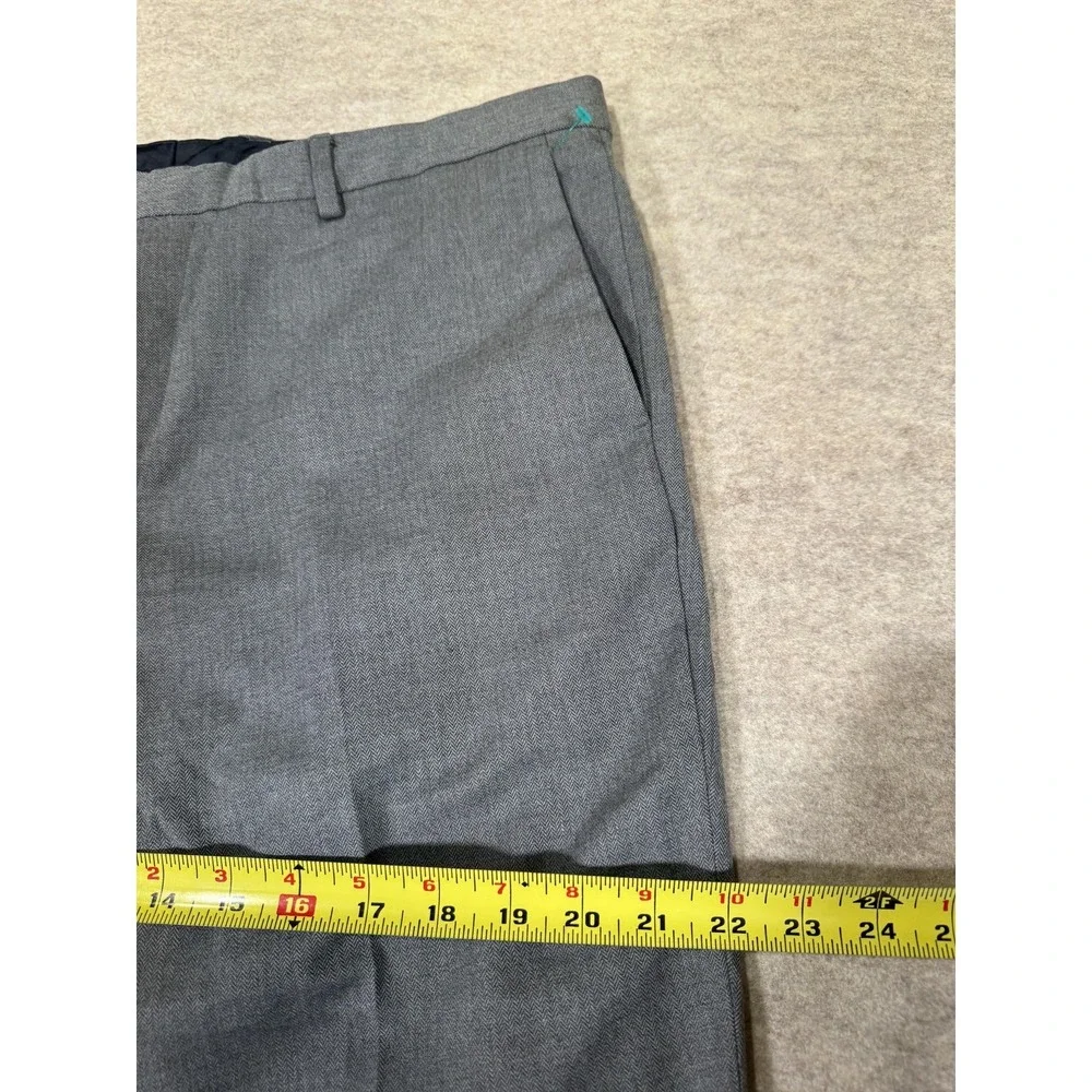 Banana Republic Pants Mens 35x32 Gray Standard Fit Herringbone Dress Pants‎